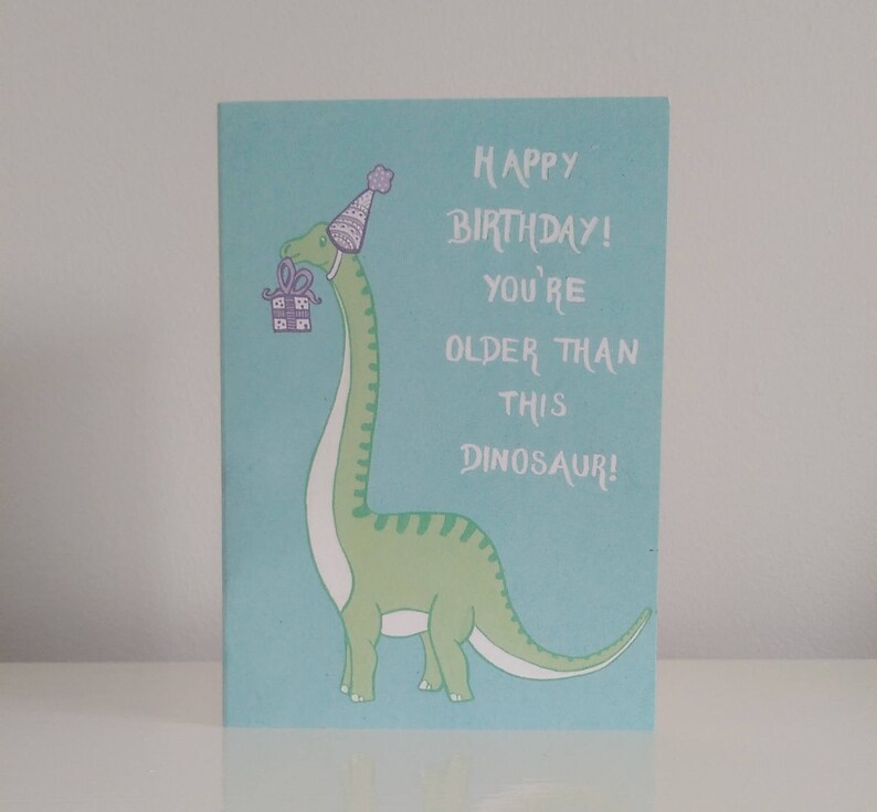 Alles Gute zum Geburtstag A6 DinosaurierGeburtstagskarte Etsy.de