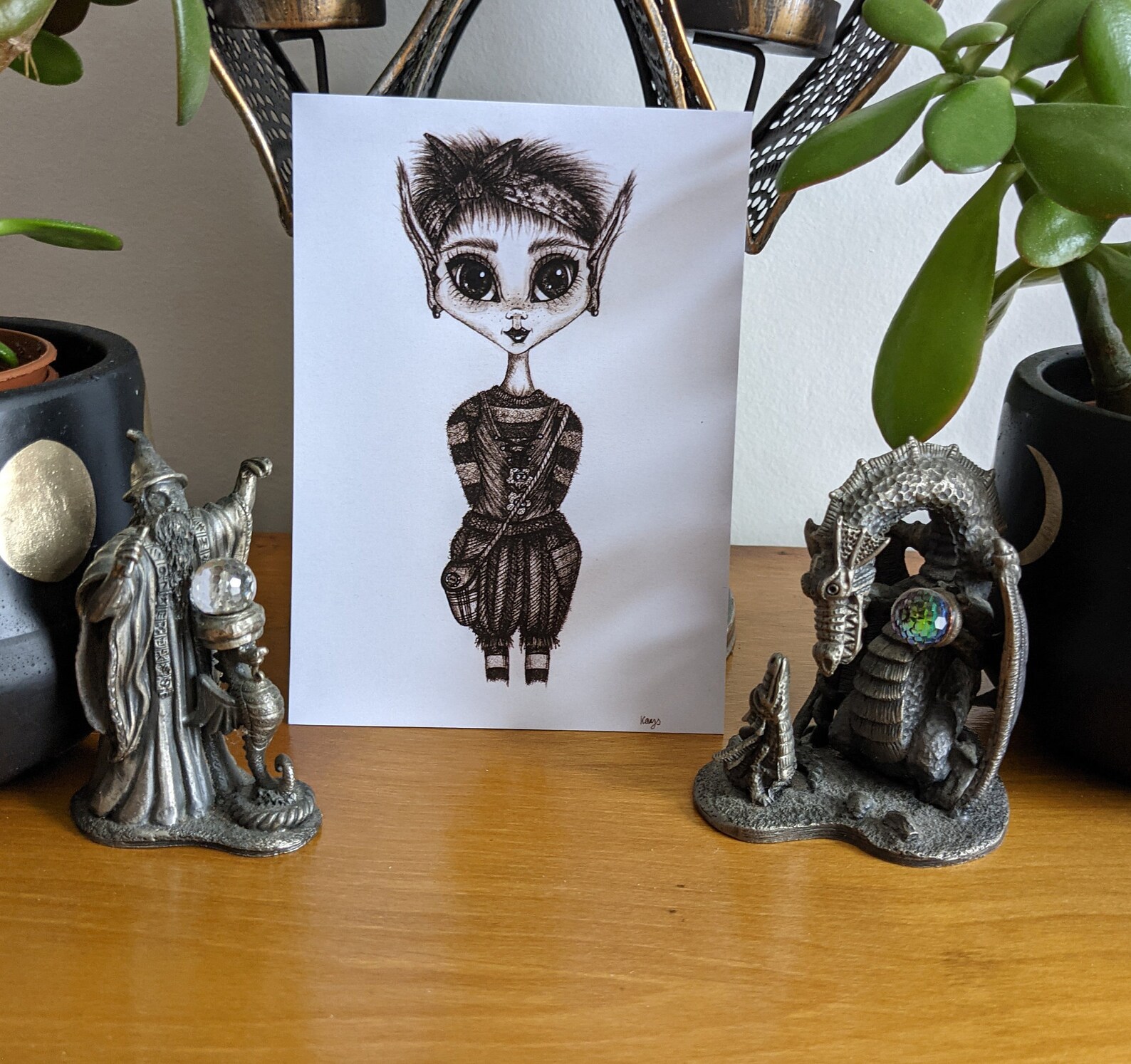 Brownie Faerie A6 Art Print Faerie Folklore Art Folklore Etsy France