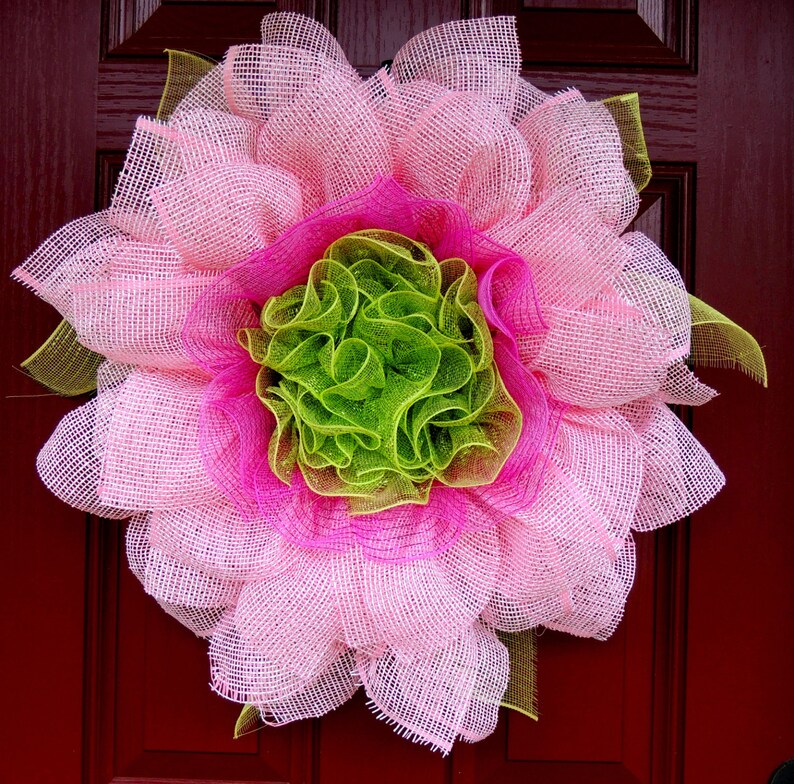 Paper Mesh Flower Wreath Hamle Rsd7 Org