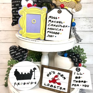 Friends Tiered Tray Signs, Friends Tiered Tray Decor