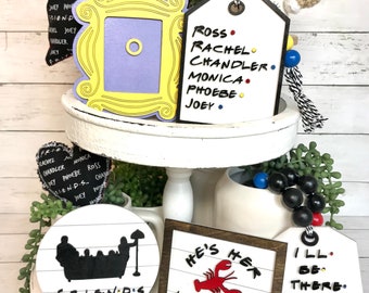 Friends Tiered Tray Signs, Friends Tiered Tray Decor