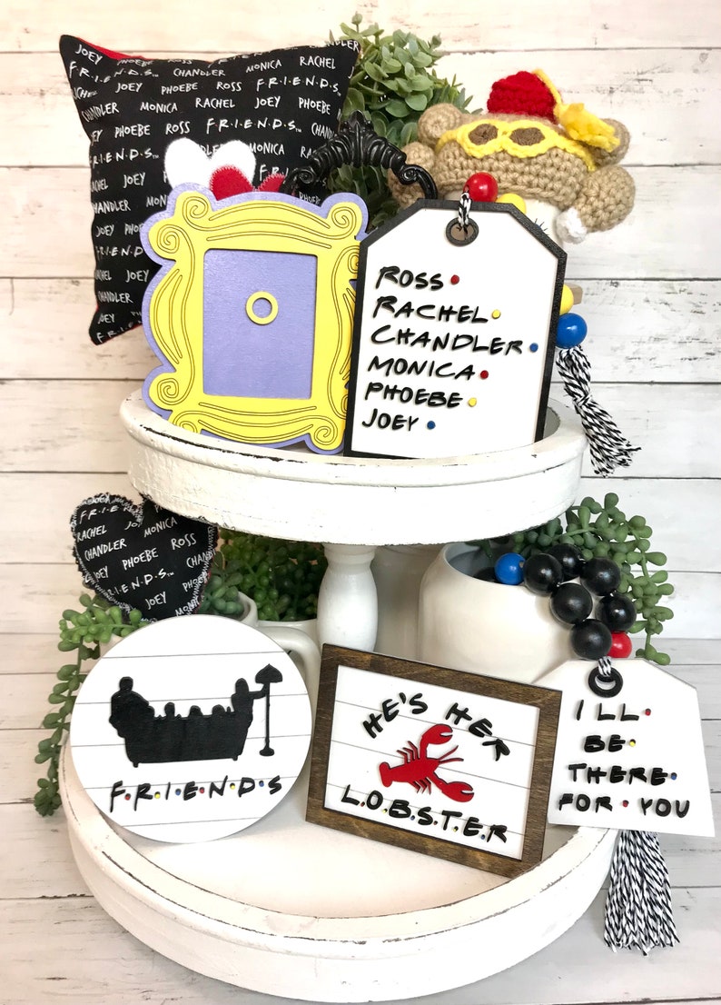 Friends Tiered Tray Signs Friends Tiered Tray Decor Etsy