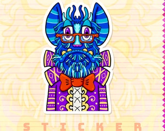 3"Marty the mathematician Vinyl sticker