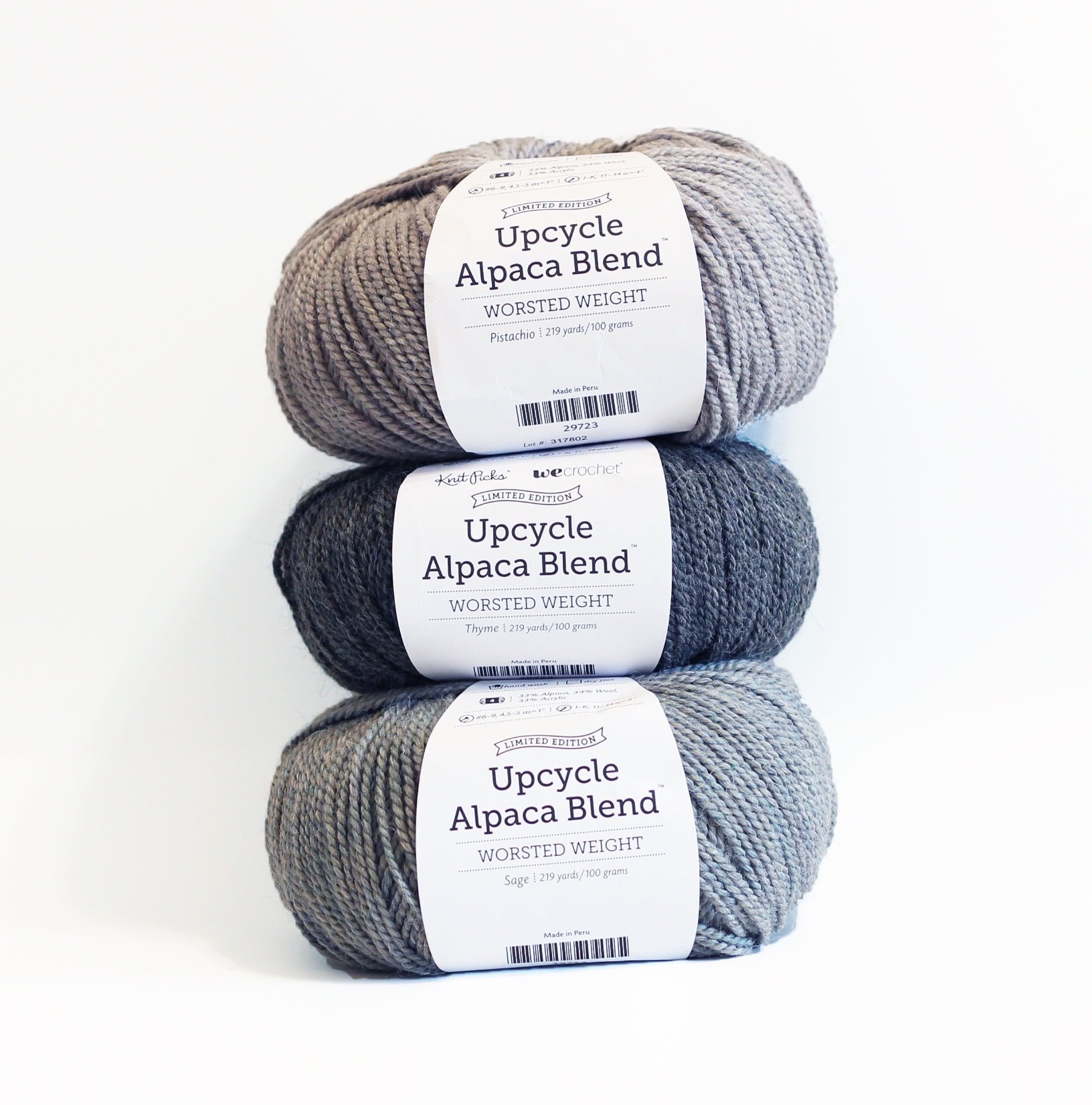 Knit Picks Limited Edition Upcycle Alpaca Blend Worsted Yarn