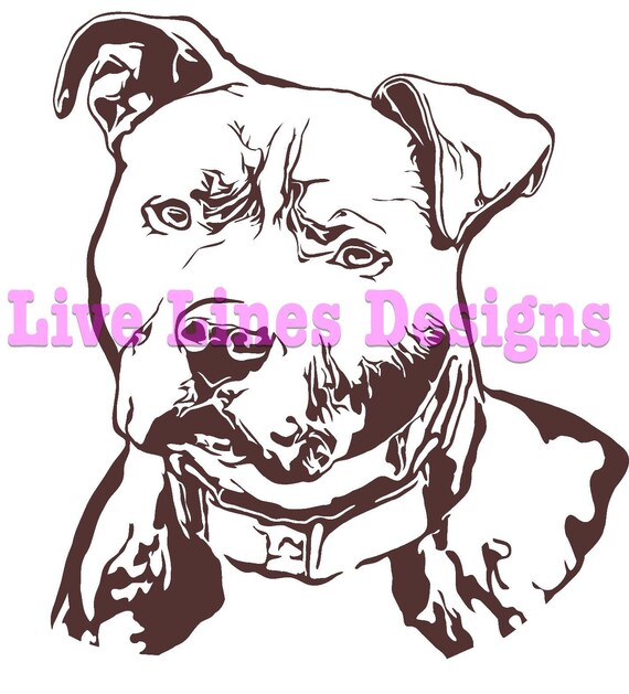 Easy Pitbull Stencil