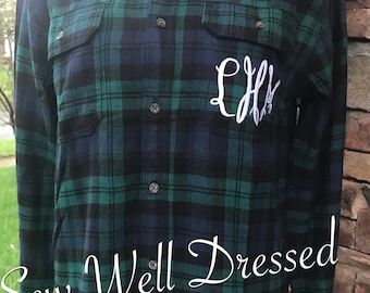 LIMITED SUPPLY / Monogrammed Flannel Shirt / Fall Flannel Shirt / Custom Flannel / Fall Flannel/ Bridesmaid gift/Bridesmaid Flannel shirt/Fa