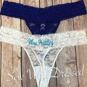 blue underwear for bride
