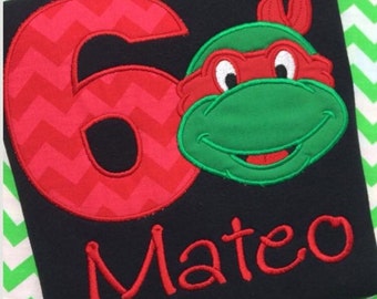 Teenage Mutant Ninja Turtle Birthday Shirt - TMNT shirt