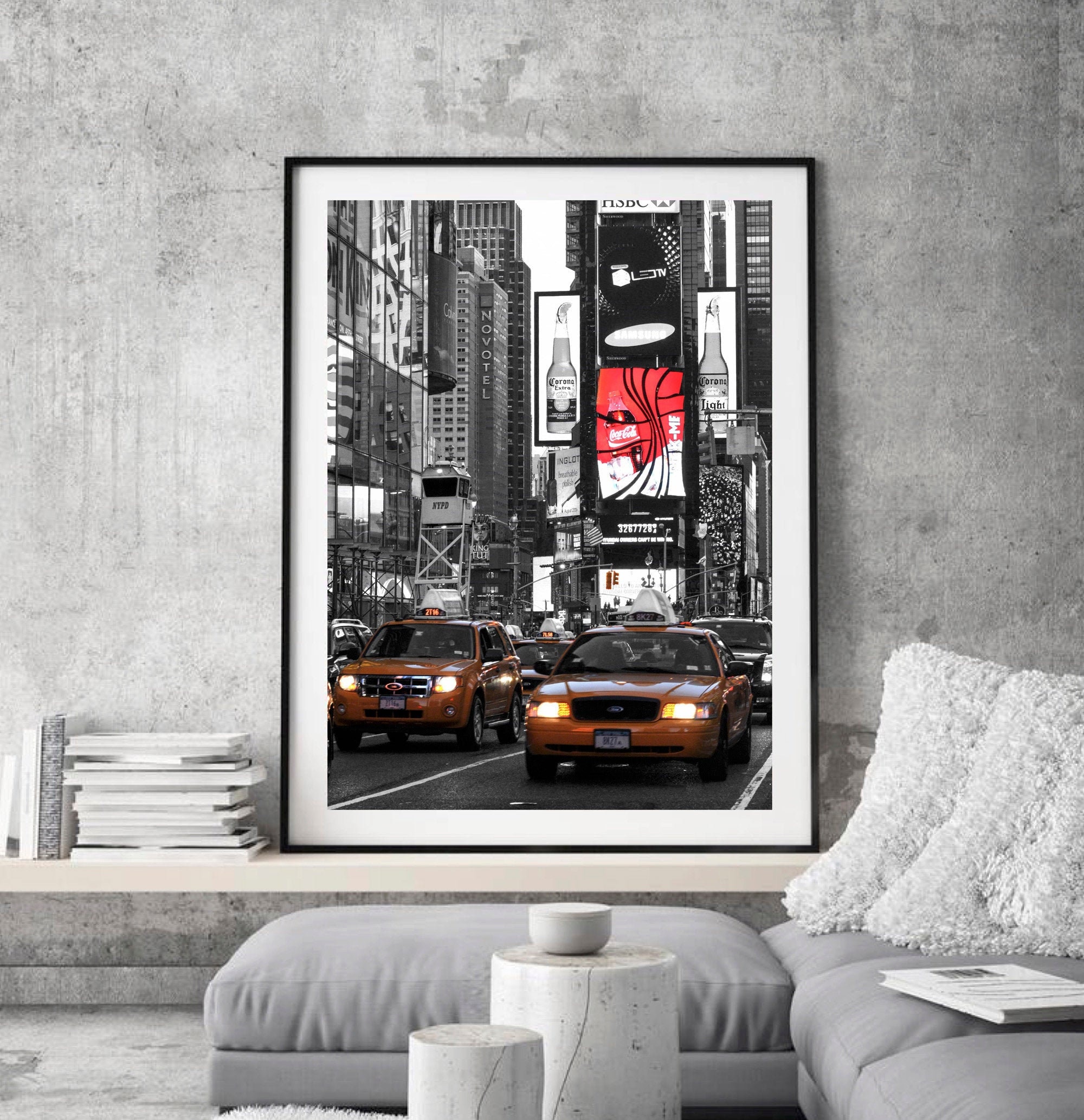 額装品/New York City Bus/ポスター/アート/風景/モダン 額装品/New York City Bus/ポスター/アート/風景/モダン （楽天