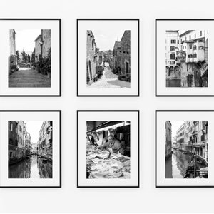 Italy photography black and white print, Ripatransone print A3, Original Le Marche photo, Italy Wall Decor, Europe village travel gift image 9