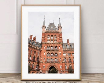 St Pancras Renaissance Hotel Fine Art Print, Original London city photography, Architecture city photo, Travel Wall Decor, Home Decor Gift