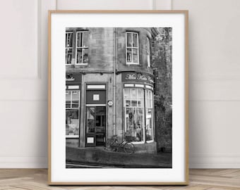 Edinburgh Architecture print, black and white photography, Scotland, Home Wall Decor, Travel Print