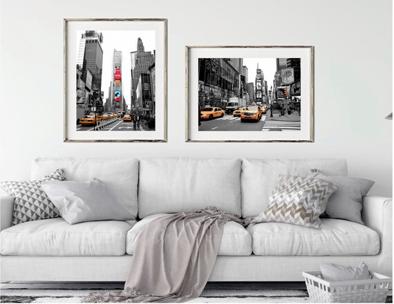 New York Photography Print Set Of Two Gallery Wall Art Travel Etsy