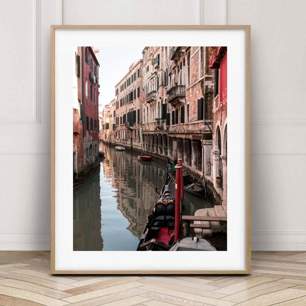 Venice Italy photography, Venice canal print 12 x 16, Italy photo, Travel print A3, Hallway decor 8 x 10, Venice A4 photo, Restaurant decor