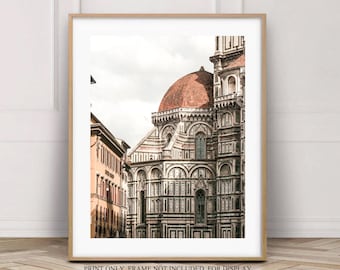 Original Print of Il Duomo in Florence, Italy photography wall art, Italian architecture, Cathedral photos 8 x 10, Travel wall art Airbnb