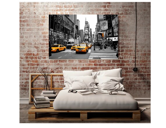 New York Times Square Canvas Nyc Canvas Times Square Wall Etsy