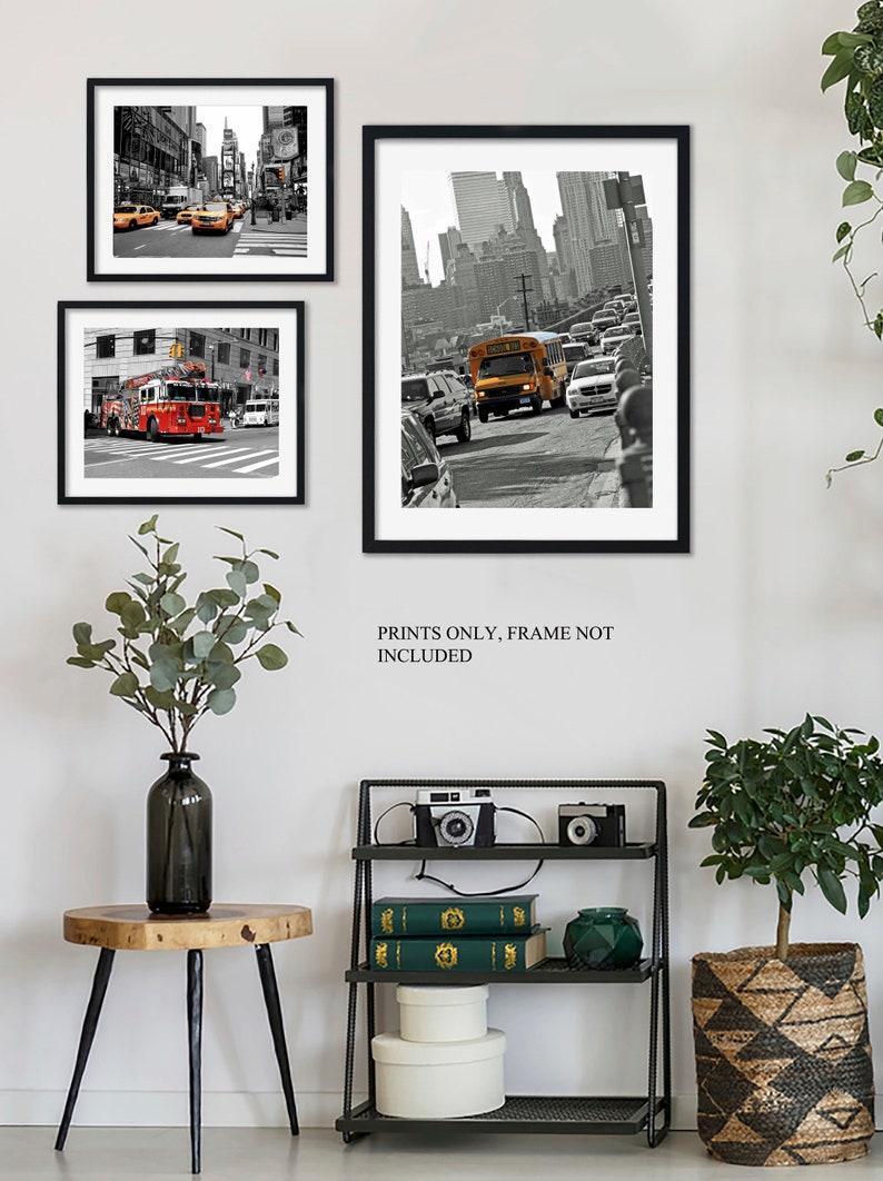 New York Set of 3 Fine Art Prints A4 NYC Cityscape Times Etsy UK