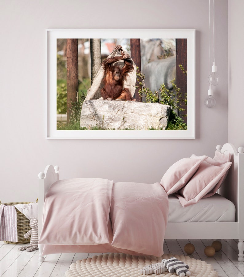 Orangutan Nursery Decor Printable Instant Download Printable Etsy