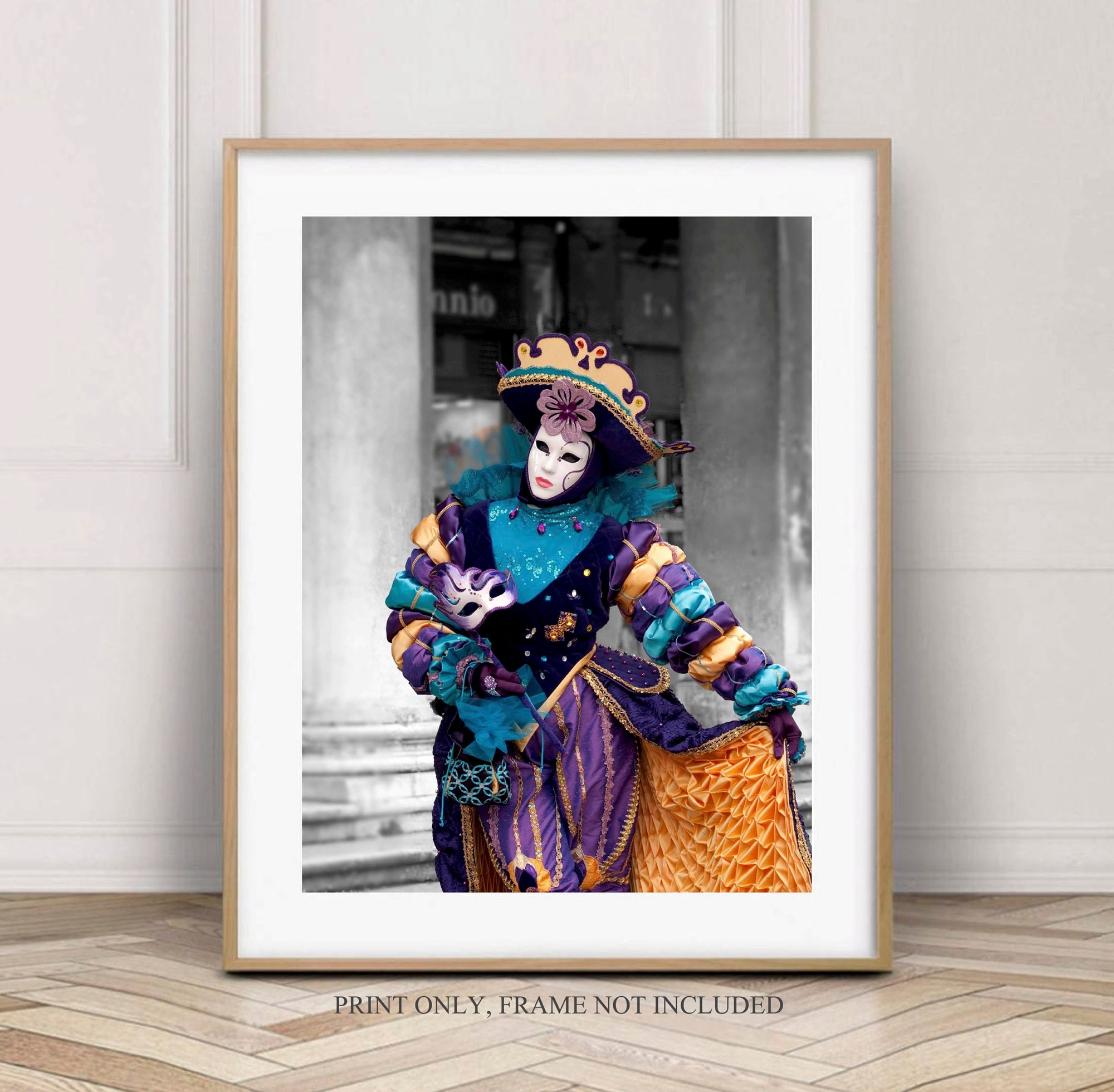 Impressions de costume de Carnaval de Venise 12 x 16, art mural Italie,  photographie d'art de voyage, décoration d'art mural Venise, décoration  murale de chambre à coucher, décoration violette -  France