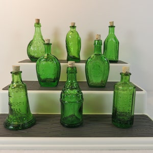 Wheaton NJ Green Mini Miniature 3 inch Bottle 1970’s  Choice From Group  #1