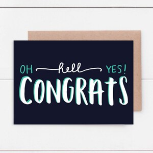 Oh Hell Yeah, herzlichen Glückwunsch 5 x 7-Card