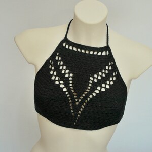 Crochet Top Bra - Unique, Elegant, and Sexy Summer Hippie Crop Top for Music Festivals and Parties.