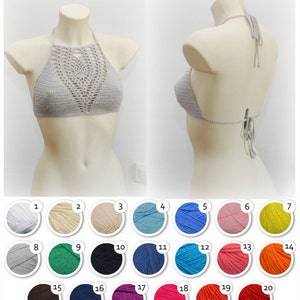 Sensational Handmade Crochet Halter Top - Boho Chic Style