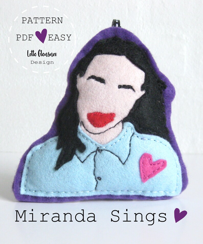 Instant download Jeffree Star Grav3yardgirl Miranda Sings Mr Shane Dawson cute hand stitched Jet Felt Ornaments Pattern
