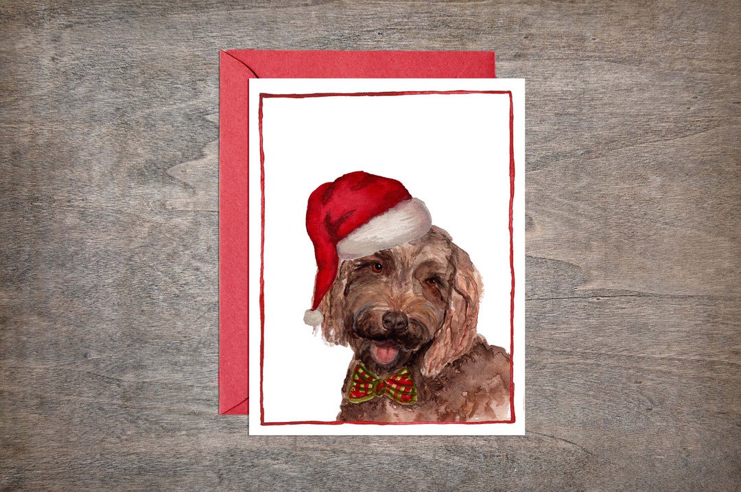 Labradoodle Christmas Card // Doodle Christmas Card // Dog Christmas