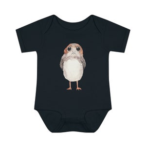 Porg Baby Jersey Bodysuit Onesie // Nerdy Onesie image 6