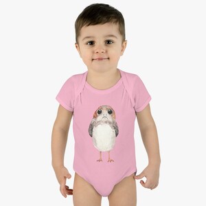 Porg Baby Jersey Bodysuit Onesie // Nerdy Onesie image 9