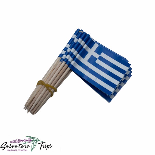 Greece Mini Toothpick Flags Paper Cupcake 50 Sticks Party Cocktail Catering Cake Country Decoration Model Miniature