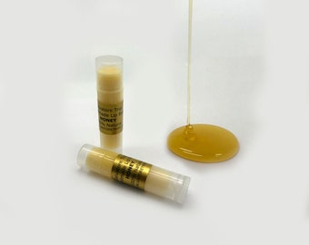 Lip Balm Tube 100% Honey 5ml Unisex Natural Handmade Vitamin E Organic Argan Oil