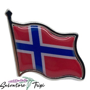 Europa Land Vlaggen Revers Natie Badge Pin Hoogwaardig Metaal Emaille Verenigd Koninkrijk Norway