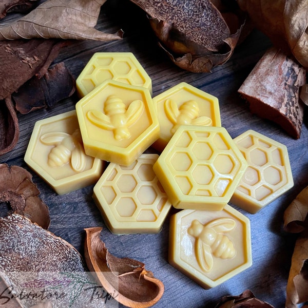 Solid Honeycomb Soap Natural Honey Scent SLS FREE Handmade Beehive Wash Bar Face Body UK