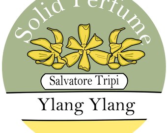 Ylang Ylang Handmade Solid Perfume 10gm Round Container by Salvatore Tripi - Italian Recipe