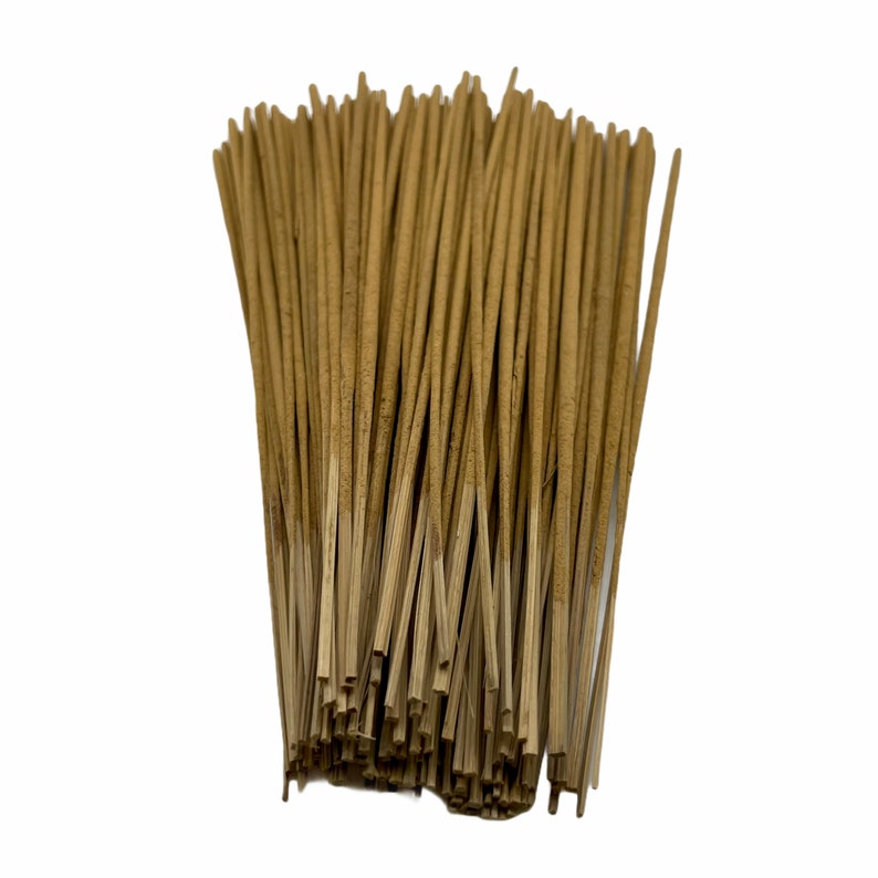 UNSCENTED Incense Sticks 100 Handmade Raw Indian incenses Packet Wooden Unfragranced Natural DIY image 4