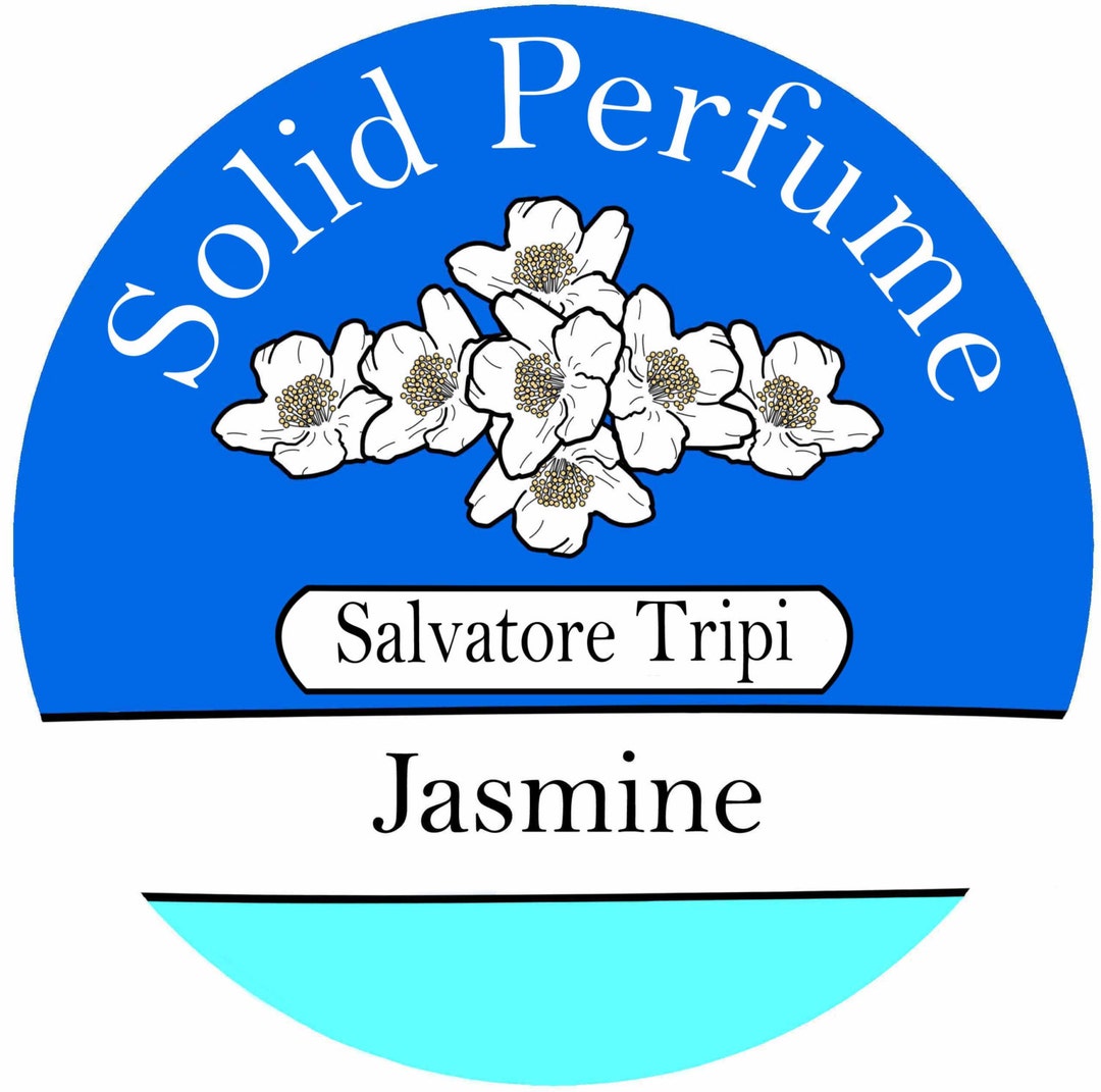 Jasmine Handmade Solid Perfume 10g Round Container by Etsy