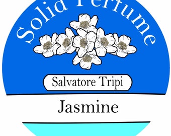 Jasmine Handmade Solid Perfume 10g Round Container by Salvatore Tripi - Italian Recipe