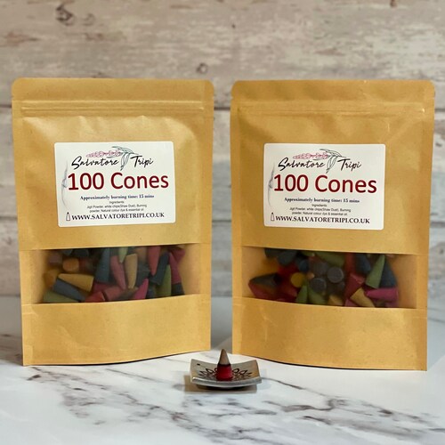 100 Cones Handmade Incense Indian Incenses Random Mix Assorted Etsy