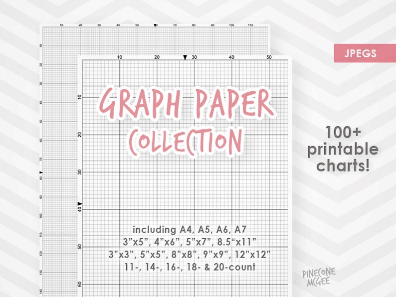 graph paper for cross stitch collection printable xstitch etsy