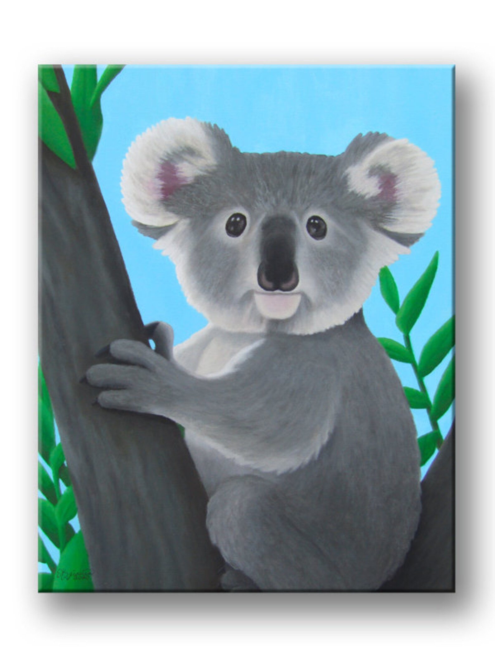 Koala Original Acrylic Paint Fine Art Etsy