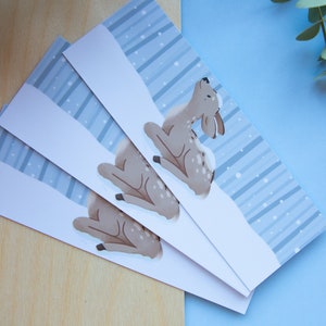 First Snow Bookmark Cute Handmade Bookmark for Book Lovers image 1