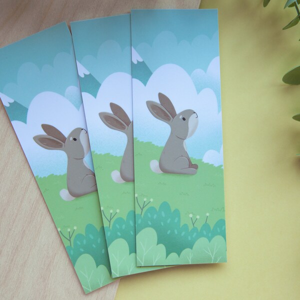 Cloud Bunny Bookmark - Cute Handmade Bookmark for Book Lovers