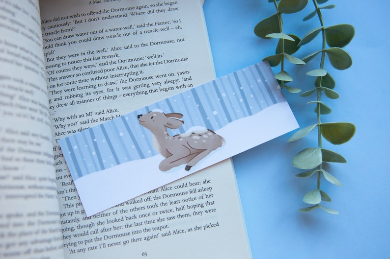 First Snow Bookmark Cute Handmade Bookmark for Book Lovers image 6