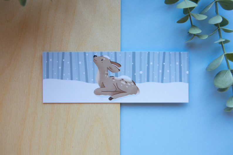 First Snow Bookmark Cute Handmade Bookmark for Book Lovers image 5
