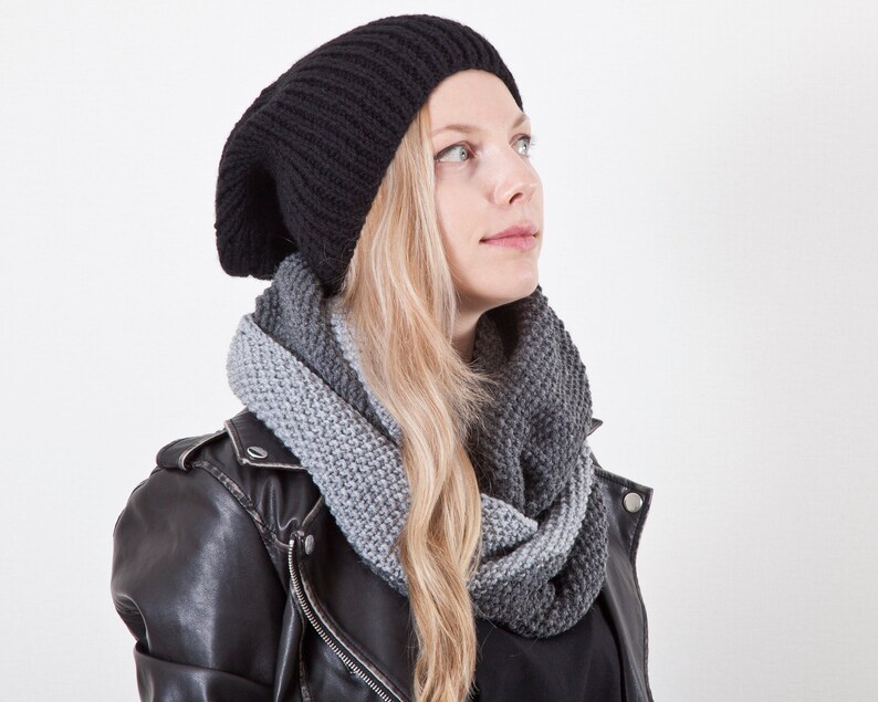 mens winter hat black