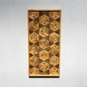 Wall Art Large | Geometric Wall art | Teacher Gift | Wood Wall Art | Home Decor | Boho wall hanging | Wood Decor | Framed Wall Art | Gift