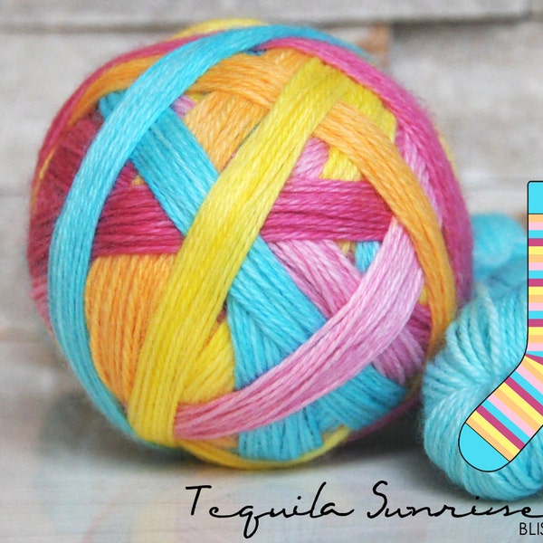 TEQUILA SUNRISE | in-stock | 80/20% Superwash merino and nylon