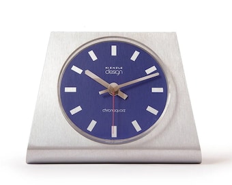 Elegant KIENZLE Table CLOCK - Modernism Mid Century Atomic Space Age Desk 60s 70s Shelf Mantel Germany